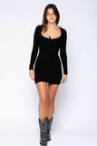 Mercy Black Bustier Bodycon Dress