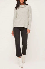 Joel Heather Grey Cowl Neck Sweater