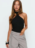 Luanda High Neck Bodysuit Black