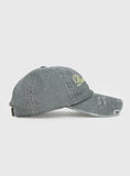 Off Duty Distressed Cap Grey Yellow