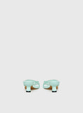 Little Italy Diamante Detail Thong Heels Aqua