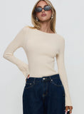 Mayok Long Sleeve Bodysuit Beige