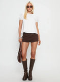 Vaylen Collared Blouse Top White