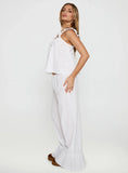 Santabelle Frill Pants White