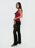 Gogo Lace Flare Pants Black