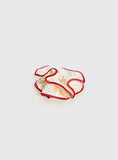 Dovie Frill Scrunchie Red White Polka Dot