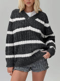 Percivill Knit Sweater Grey Cream
