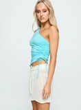 Cousins Knit Mini Skirt White