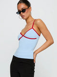 Tiera Top Blue Red