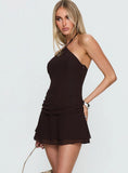 Kylianne Arrowneck Playsuit Chocolate
