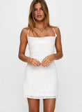 Celena Mini Dress White Floral