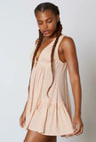 Sanibel Island Peach Speck Print Swing Dress