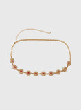 Royal Gleam Belt Gold Red