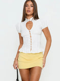 Sparky Mid Rise Skort Lemon Yellow