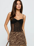 Best Idea Sheer Bodysuit Black