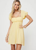 Lets Dance Mini Dress Yellow