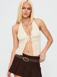 Blow Your Mind Halter Top Cream