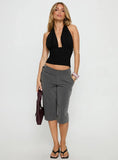 Rakelle 3 4 Tailored Shorts Dark Grey