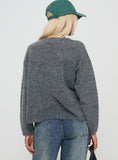 Frosty Knit Cardigan Grey