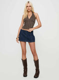 Delfine Top Brown Stripe