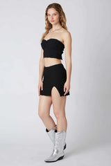 Lydia Black Mini Skirt