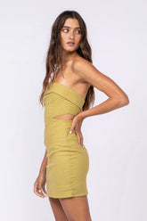Youre The One Tea Leaf Strapless Bodycon Mini Dress