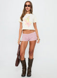 Sunday Flowers Graphic Top Cream