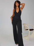 Enchantress Wide Leg Jumpsuit Black