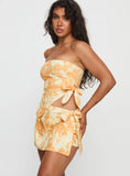 High Vibration Wrap Skort Orange Multi