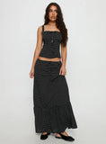 Modern Girl Top Black Polka