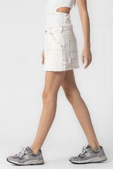 Tammie White Cargo Mini Skirt