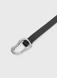 Leto Belt Black Silver