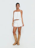 Madison Avenue Embroidered Detail Shorts White