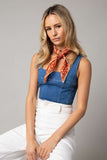 Clara Denim Corset Crop Top