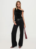 Jankins Low Rise Straight Leg Jeans Black