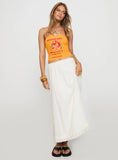 Empress Of Love Maxi Skirt White