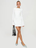 Carters Long Sleeve Mini Dress White Petite