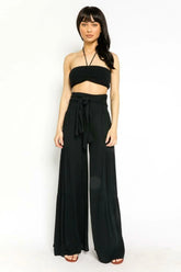By The Shore Black Two Piece Jumpsuit