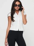 Arianwyn Short Sleeve Shirt White Petite