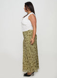 Piazia Maxi Skirt Green Curve