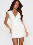 Ilaine Lace Mini Dress White