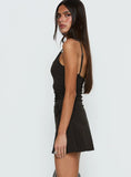 Zalira Floral Detail Playsuit Dark Grey