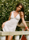 Island Time Mini Dress White Pink Floral