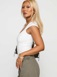 Want You Forever Bodysuit White