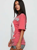 David Bowie Vintage Oversized Graphic Tee Red