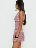 Ready To Party Frill Skort Pink / Black Polka