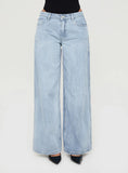 Ramos Low Rise Wide Leg Jeans Light Blue Wash Petite