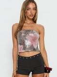Chavela Strapless Sequin Top Multi