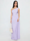 Allicia One Shoulder Maxi Dress Purple