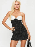 Old Haunts Mini Dress Black White